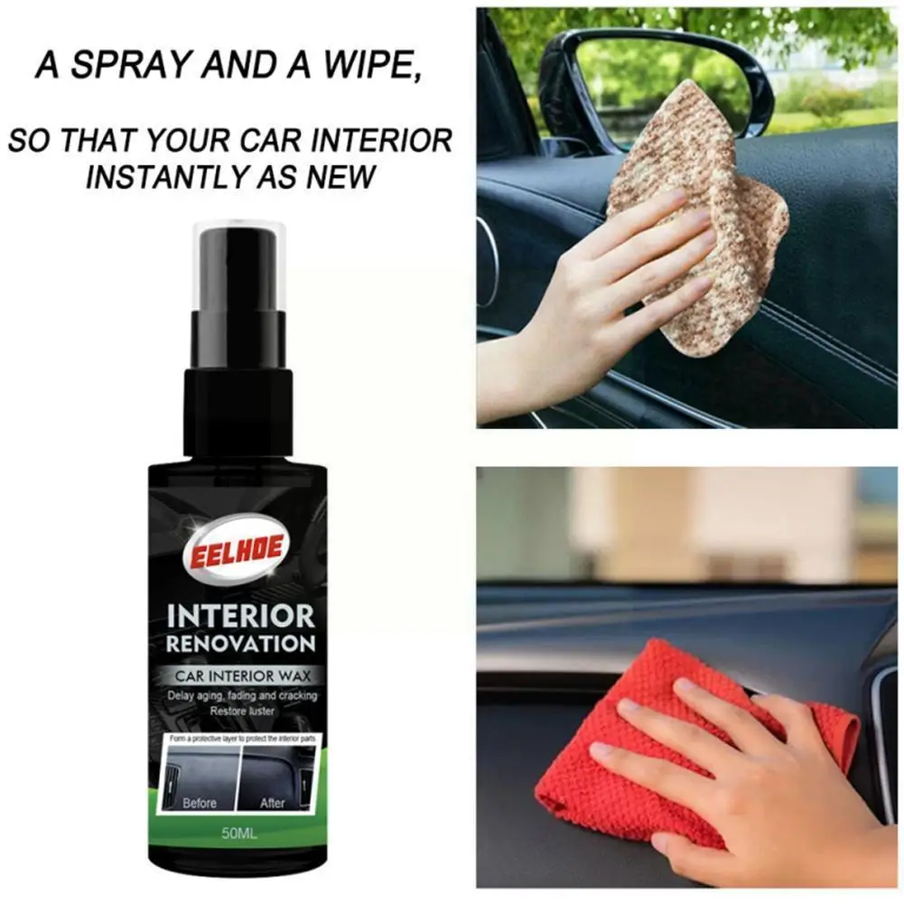 30ml/50ml Multifunctional Car Interior Cleaning Tool Spray Leather Refurbishment Special Car Supplies Plastic Rubber Mainte Q6A6
30ml/50ml Multifunctional Car Interior Cleaning Tool Spray Leather Refurbishment Special Car Supplies Plastic Rubber Mainte Q6A6