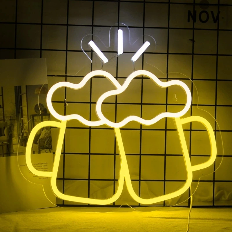 Beer Bar Neon Led Neon Sign Party Beer Cheers Design Wall Hanging Art Acrylic Night Light For Party Restaurant Bar Room Decor
Beer Bar Neon Led Neon Sign Party Beer Cheers Design Wall Hanging Art Acrylic Night Light For Party Restaurant Bar Room Decor