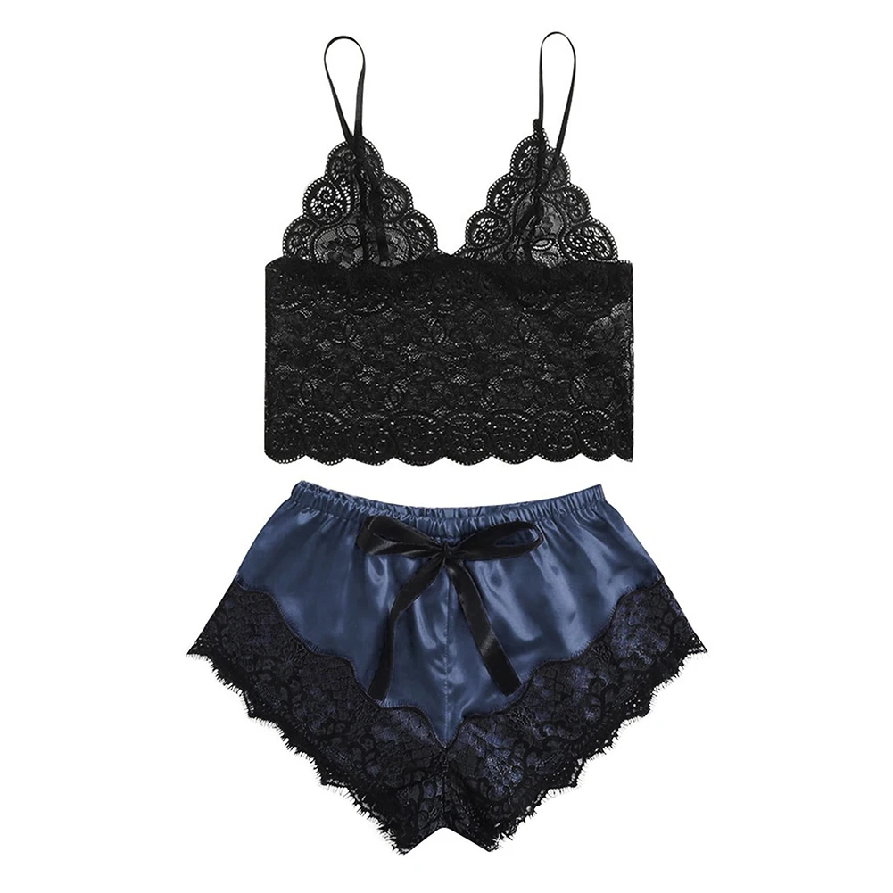 Women Valentine Plus Size Sexy Lingerie Bow Lace Solid Underwear Soft Smooth Nightwear Elasticity Breathable Sleepwear Lace Set
Women Valentine Plus Size Sexy Lingerie Bow Lace Solid Underwear Soft Smooth Nightwear Elasticity Breathable Sleepwear Lace Set