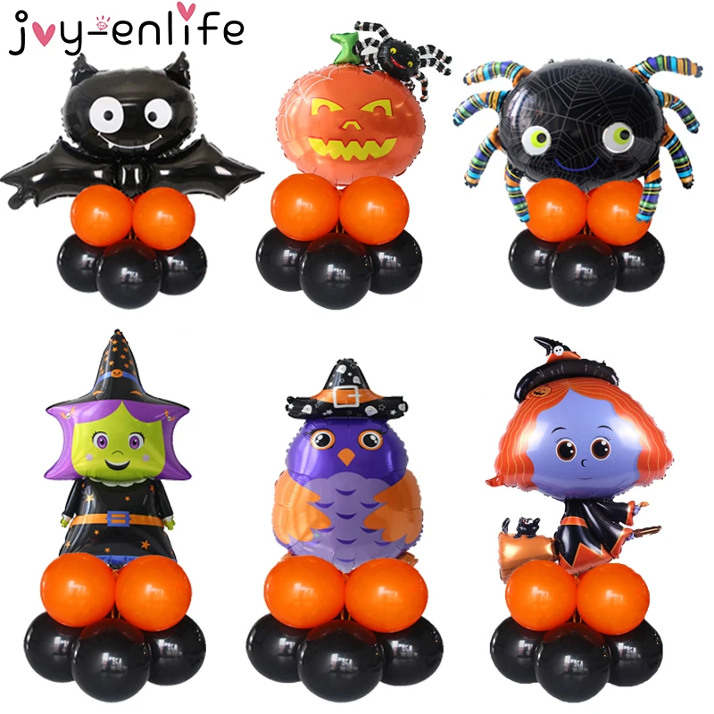10pcs Halloween Foil Balloons Set Pumpkin Ghost Bat Skeletons Inflatable Globos Happy Halloween Party Decor Kids Toy Air Helium
10pcs Halloween Foil Balloons Set Pumpkin Ghost Bat Skeletons Inflatable Globos Happy Halloween Party Decor Kids Toy Air Helium
