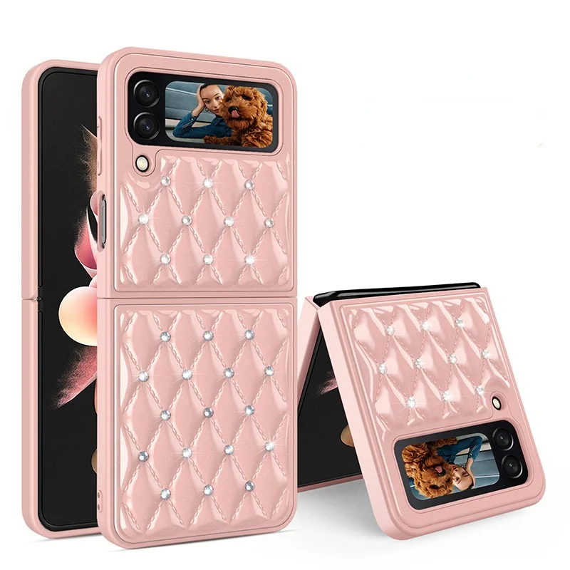 For Samsung Z Flip 3 Case Folding Rhomboid Pattern Luxury Lamb Skin Feel Anti-fall Protective Cover for Galaxy Z Flip3
For Samsung Z Flip 3 Case Folding Rhomboid Pattern Luxury Lamb Skin Feel Anti-fall Protective Cover for Galaxy Z Flip3