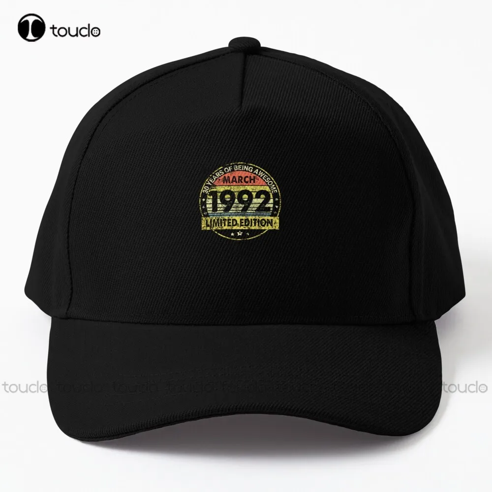 March 1992 Birthday Limited Edition 30Th Birthday Baseball Cap Summer Hats For Women Outdoor Simple Vintag Visor Casual Caps Art 
March 1992 Birthday Limited Edition 30Th Birthday Baseball Cap Summer Hats For Women Outdoor Simple Vintag Visor Casual Caps Art