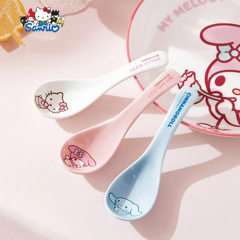 Sanrio Cinnamoroll Spoon Anime My Melody Kawaii Cartoon Student Household Tableware Ceramics Spoon Soup Ladle Toys Girls Gifts
Sanrio Cinnamoroll Spoon Anime My Melody Kawaii Cartoon Student Household Tableware Ceramics Spoon Soup Ladle Toys Girls Gifts