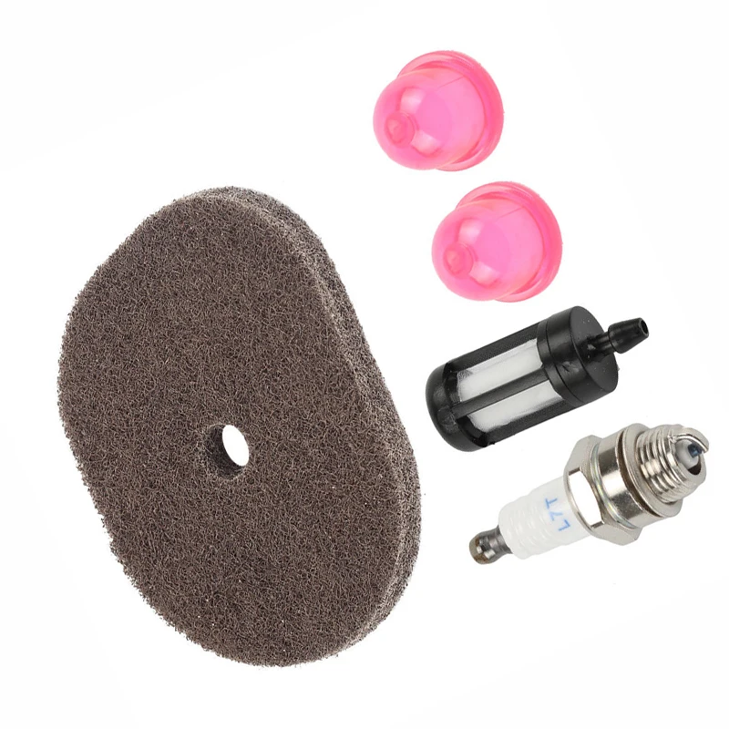Kit Set Spark plug Air fuel filter Primer bulbs For Stihl FS40 FS40C FS50 FS50C FS56 FS70 Trimmer Garden Grass
Kit Set Spark plug Air fuel filter Primer bulbs For Stihl FS40 FS40C FS50 FS50C FS56 FS70 Trimmer Garden Grass