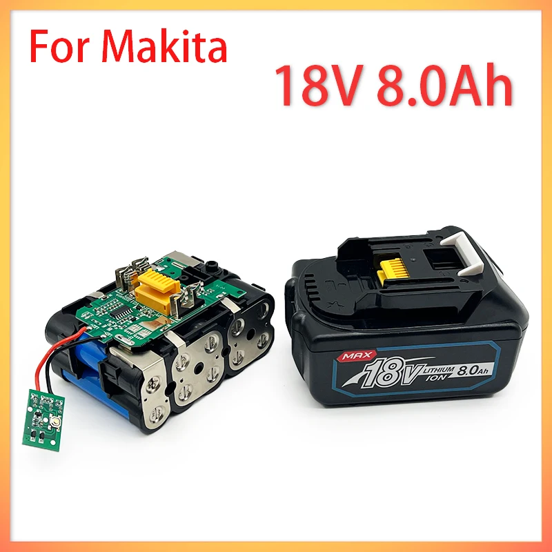 Аккумуляторная батарея Makita, литий-ионная батарея 18 в, 100% Ач, сменная модель LXT, BL1860B, BL1860, BL1850
Аккумуляторная батарея Makita, литий-ионная батарея 18 в, 100% Ач, сменная модель LXT, BL1860B, BL1860, BL1850