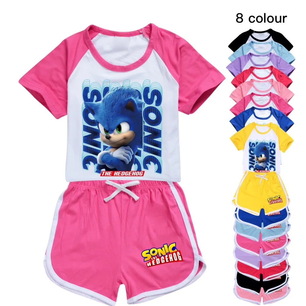 2022 Summer Sonic Printed Boys Girls Cute Mario Cartoon Casual O-Neck Short Sleeves + Shorts Children's Fashion Sports Suit Tees
2022 Summer Sonic Printed Boys Girls Cute Mario Cartoon Casual O-Neck Short Sleeves + Shorts Children's Fashion Sports Suit Tees