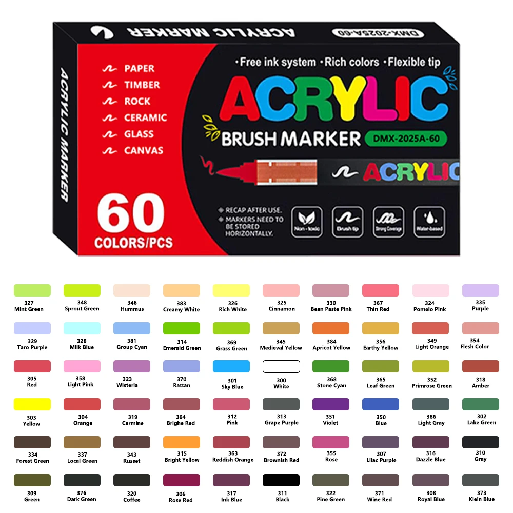 Акриловые маркеры 24 цвета
Акриловые маркеры 24 цвета