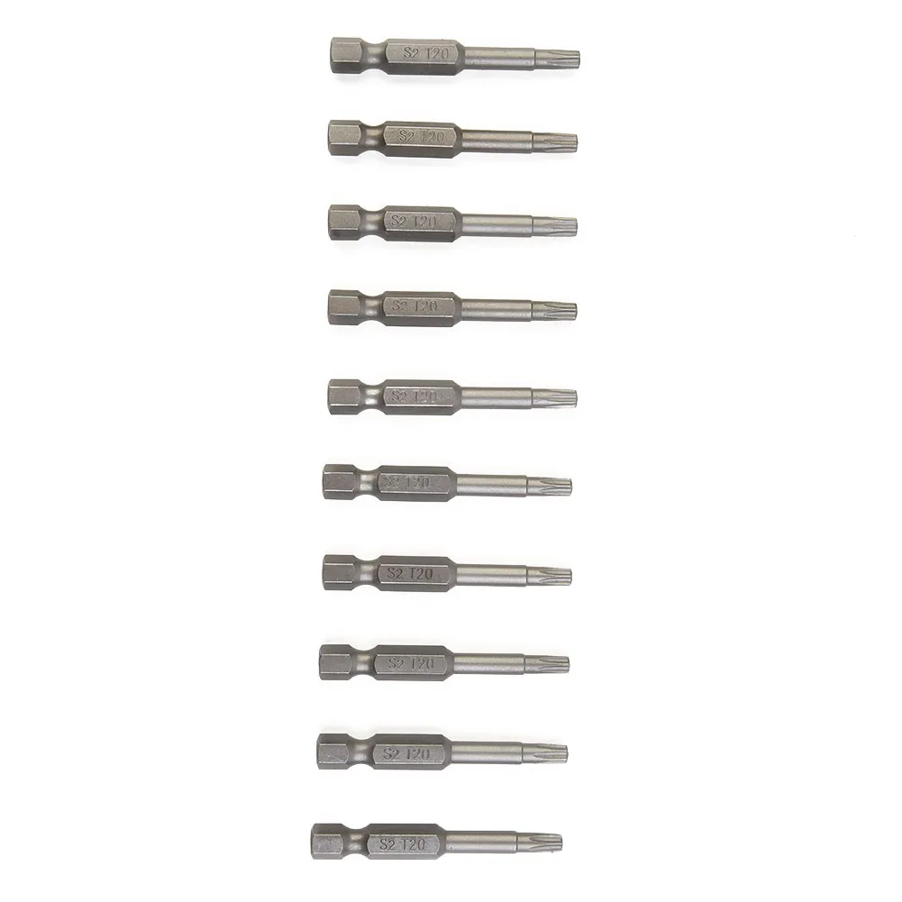 10Pcs Alloy Steel 50mm Long Torx Screwdriver Bit 6.35mm Hexagon Handle T20 Magnetic Tip Screwdrivers Kit Drill Bit Hand Tools
10Pcs Alloy Steel 50mm Long Torx Screwdriver Bit 6.35mm Hexagon Handle T20 Magnetic Tip Screwdrivers Kit Drill Bit Hand Tools