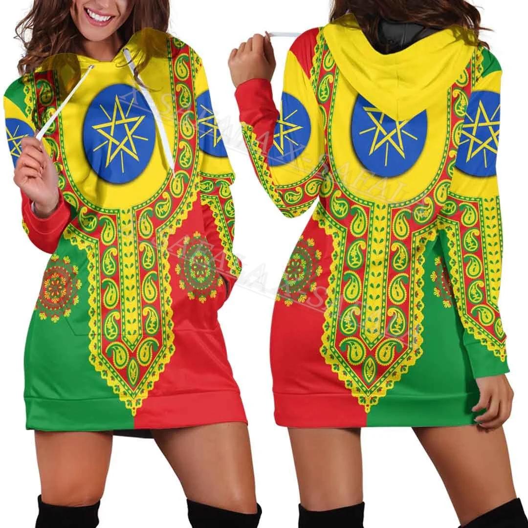 Ethiopia Color Lion Country Emblem National Flag 3D Print Autumn Hoodies Dress Women Casual Wear Long Sleeve Hooded Dress-3
Ethiopia Color Lion Country Emblem National Flag 3D Print Autumn Hoodies Dress Women Casual Wear Long Sleeve Hooded Dress-3