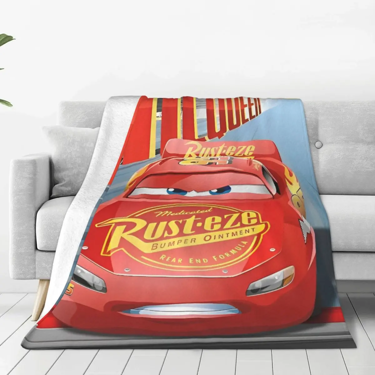 Pixar Lightning McQueen Cars мультяшное одеяло для детей домашний декор фланелевое покрывало