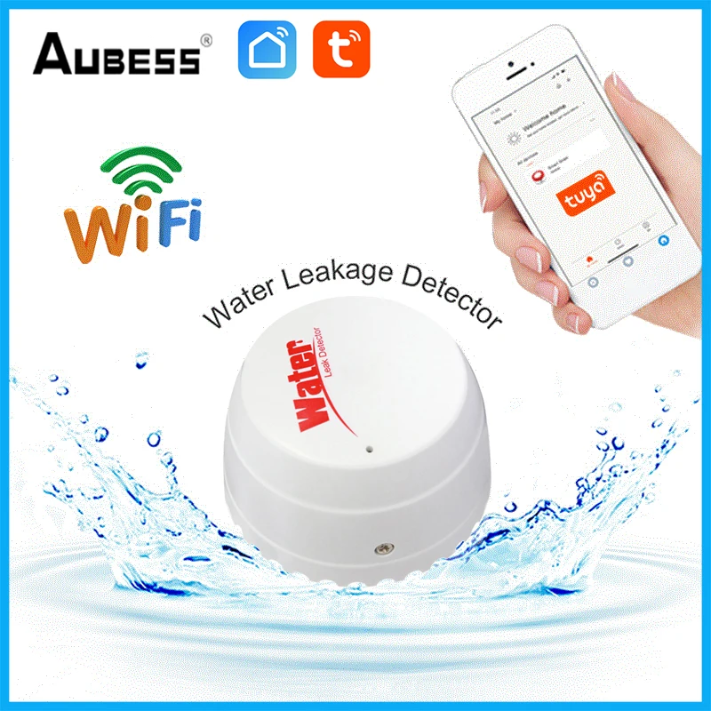 WiFi TUYA Leak Detector Flood Sensor Water Tank Full Water Linkage Alarm Smartlife APP Remote Monitor Security Alarm System
WiFi TUYA Leak Detector Flood Sensor Water Tank Full Water Linkage Alarm Smartlife APP Remote Monitor Security Alarm System