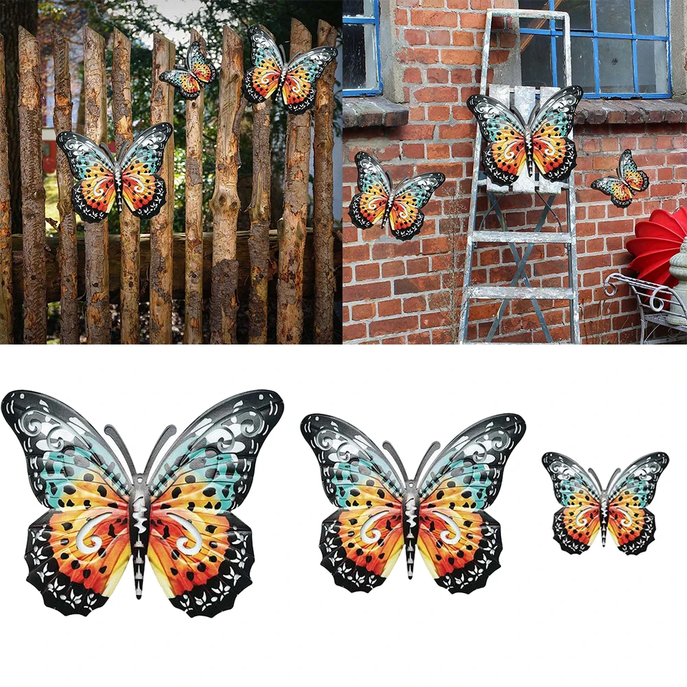 Durable Metal Butterfly Figurine Ornament Outdoor Porch Room Sculpture Wall 3pcs Yard Artificial Decor Hanging
Durable Metal Butterfly Figurine Ornament Outdoor Porch Room Sculpture Wall 3pcs Yard Artificial Decor Hanging
