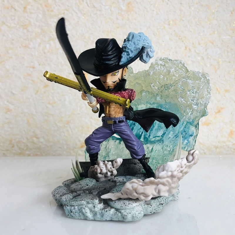 10cm One Piece Anime G5 Dracule Mihawk Seven Wuhai Battle Scene Pvc Action Figure Decoration Ornament Model Toys For Kids Gifts
10cm One Piece Anime G5 Dracule Mihawk Seven Wuhai Battle Scene Pvc Action Figure Decoration Ornament Model Toys For Kids Gifts