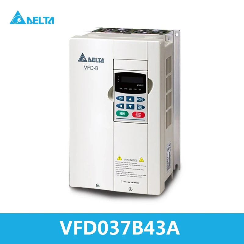 

VFD037B43A New Delta VFD-B Series Frequency Converter Variable Speed AC Motor Drive Controller 3-Phase 3700W 3.7KW 400V Inverter