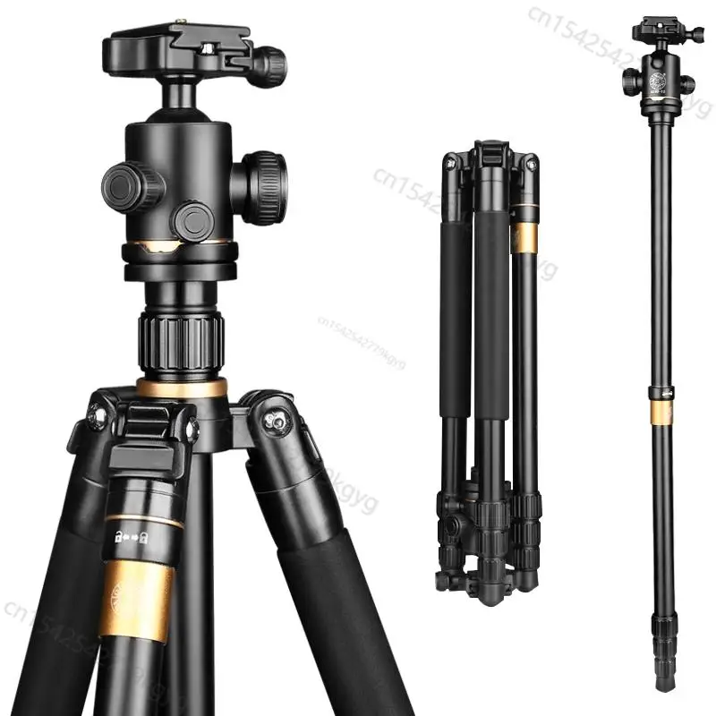 

QZSD 62'' 8KG Load Aluminum Camera Tripod Monopod Q222 Pro Damping Ball head Photography Tripod For Digital video DSLR Camera