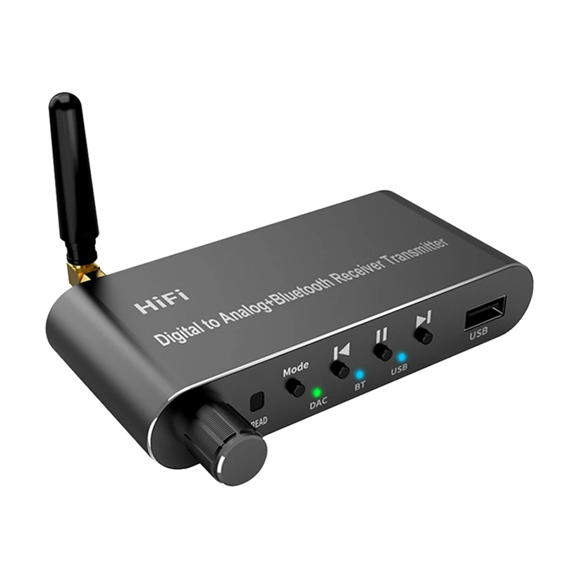 Bluetooth Receiver Transmitter Bluetooth Audio Adapter Coxial/Optical Adapter Digital To Analog Converter With Remote Control
Bluetooth Receiver Transmitter Bluetooth Audio Adapter Coxial/Optical Adapter Digital To Analog Converter With Remote Control