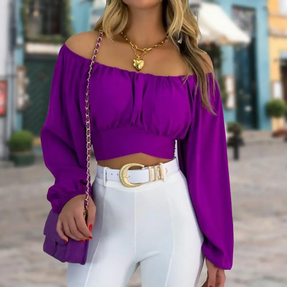 Skin-touching Fashion Casual Puff Sleeve Outdoor Blouse Soft Texture Lady Top Backless Club Wear
Skin-touching Fashion Casual Puff Sleeve Outdoor Blouse Soft Texture Lady Top Backless Club Wear