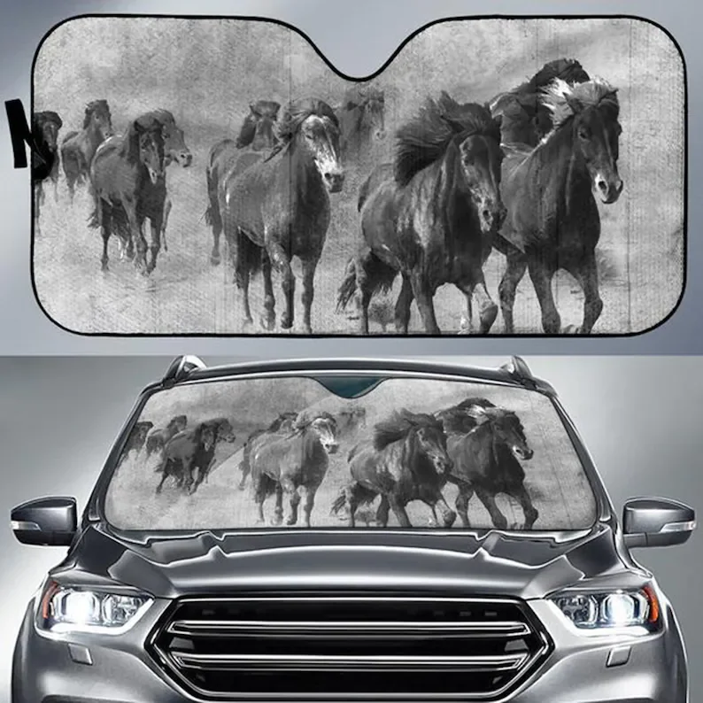 Car Sun Shade with Horse Print, Auto Sun Shade a unique Gift for Horse Lovers.STYLE FOR CAR
Car Sun Shade with Horse Print, Auto Sun Shade a unique Gift for Horse Lovers.STYLE FOR CAR