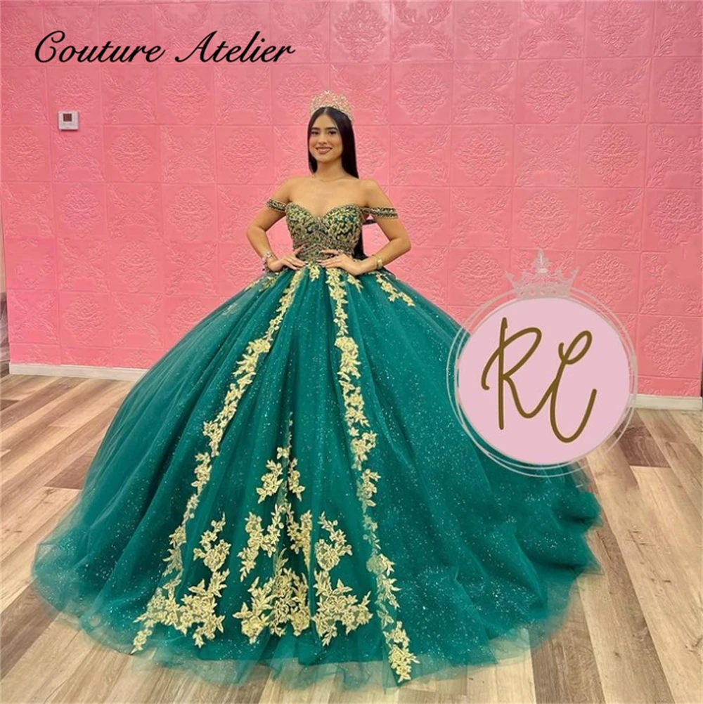 Vintag Green Gold Lace Appliques Quinceanera Dresses Ball Gown 2024 Sweetheart Princess Sweet 16 Dresses Wedding Gown Luxury
Vintag Green Gold Lace Appliques Quinceanera Dresses Ball Gown 2024 Sweetheart Princess Sweet 16 Dresses Wedding Gown Luxury