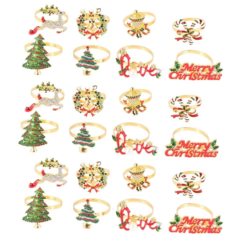 24X Christmas Napkin Rings Napkin Holder Rings For Holiday Christmas Table Decoration Elk Napkin Buckle
24X Christmas Napkin Rings Napkin Holder Rings For Holiday Christmas Table Decoration Elk Napkin Buckle