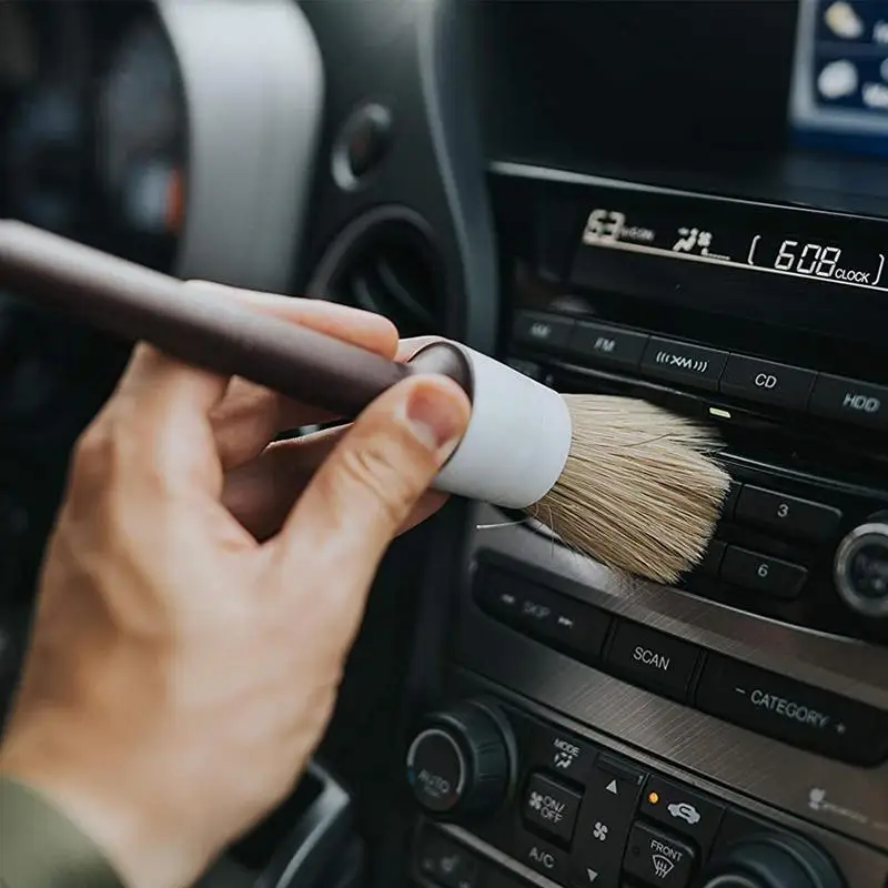 Detailing Brush Set 3pcs Multi-Purpose Boars Bristles Auto Interior Cleaning Brush Ultra Soft Detail Brushes For Cleaning Wheels
Detailing Brush Set 3pcs Multi-Purpose Boars Bristles Auto Interior Cleaning Brush Ultra Soft Detail Brushes For Cleaning Wheels