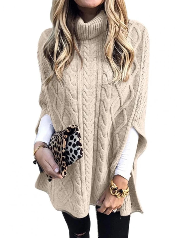 Sweater Women Autumn Sweater Turtle Neck Twist Braid Knitted Shawl Sweater Pullover Tops 2022 New Winter Clothes Women Sweater
Sweater Women Autumn Sweater Turtle Neck Twist Braid Knitted Shawl Sweater Pullover Tops 2022 New Winter Clothes Women Sweater