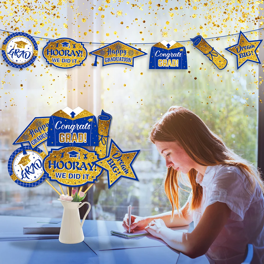 24pcs Happy Gratuation Congrates Grad Cheers Party DIY Table Vase Photobooth Props Decors Stars School Party Decorating Supplies
24pcs Happy Gratuation Congrates Grad Cheers Party DIY Table Vase Photobooth Props Decors Stars School Party Decorating Supplies
