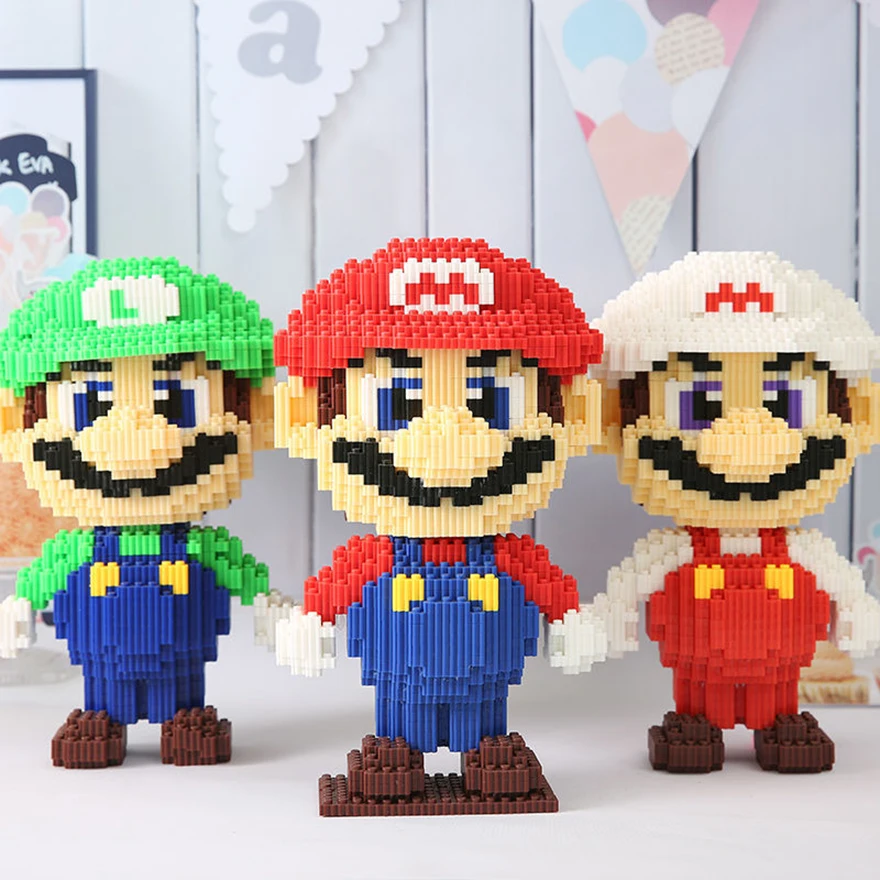 Anime Super Mario Bros Yoshi Building Blocks Model Auction Figures Cartoon Series Micro Mini Bricks Toys for Boys Children Gifts
Anime Super Mario Bros Yoshi Building Blocks Model Auction Figures Cartoon Series Micro Mini Bricks Toys for Boys Children Gifts