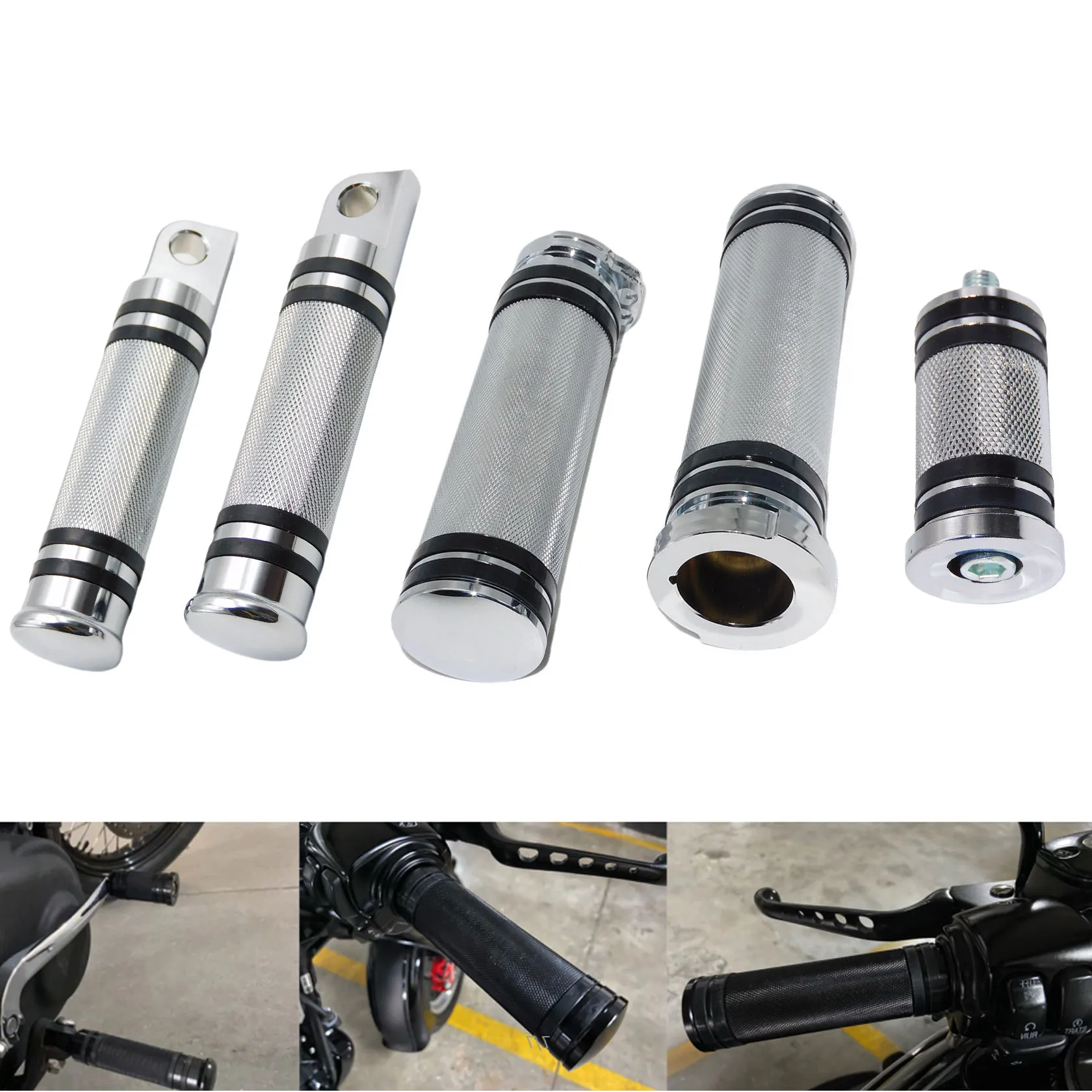 Motorcycle CNC Hand Bar Grips FootPegs Gear Shifter Pegs For Harley Sportster 883 Touring Dyna Breakout Softail Chopper Custom
Motorcycle CNC Hand Bar Grips FootPegs Gear Shifter Pegs For Harley Sportster 883 Touring Dyna Breakout Softail Chopper Custom