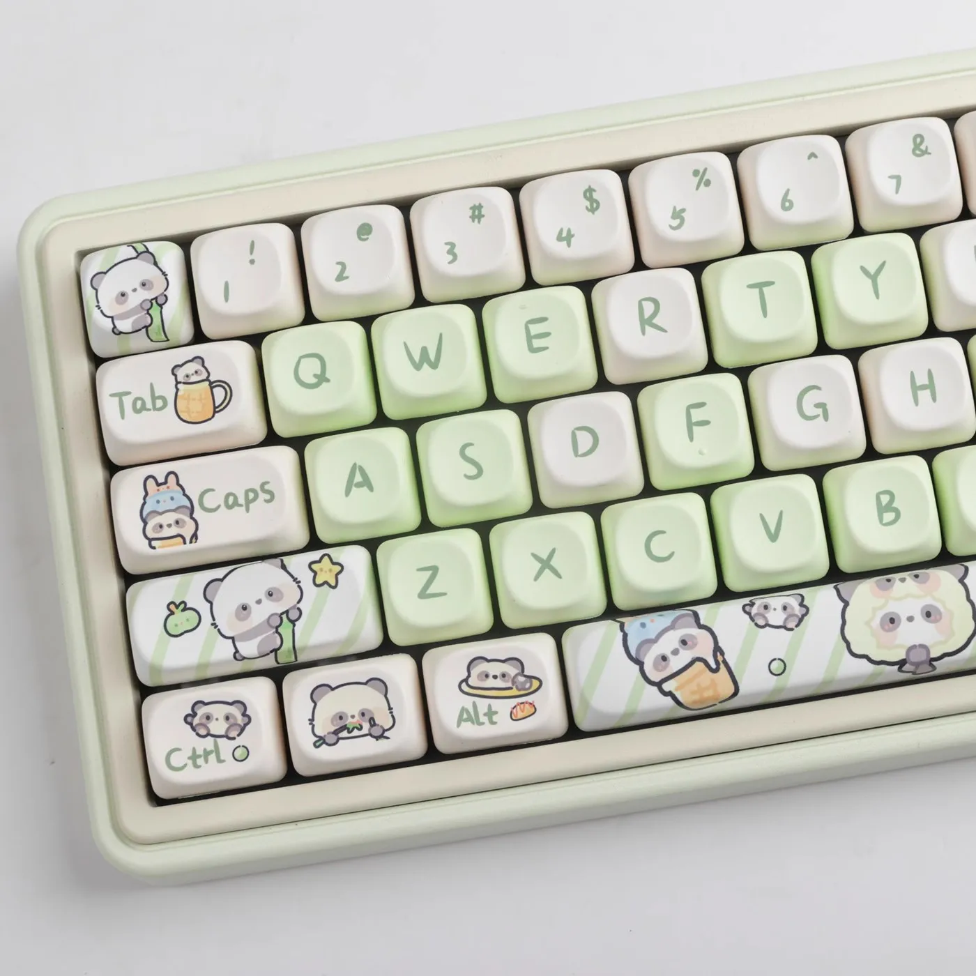 1 Set Cute Cartoon Milk Green Panda Keycaps MOA Profile Keycap PBT Dye Sublimation Key Cap For MX Switch Mechanical Keyboard
1 Set Cute Cartoon Milk Green Panda Keycaps MOA Profile Keycap PBT Dye Sublimation Key Cap For MX Switch Mechanical Keyboard