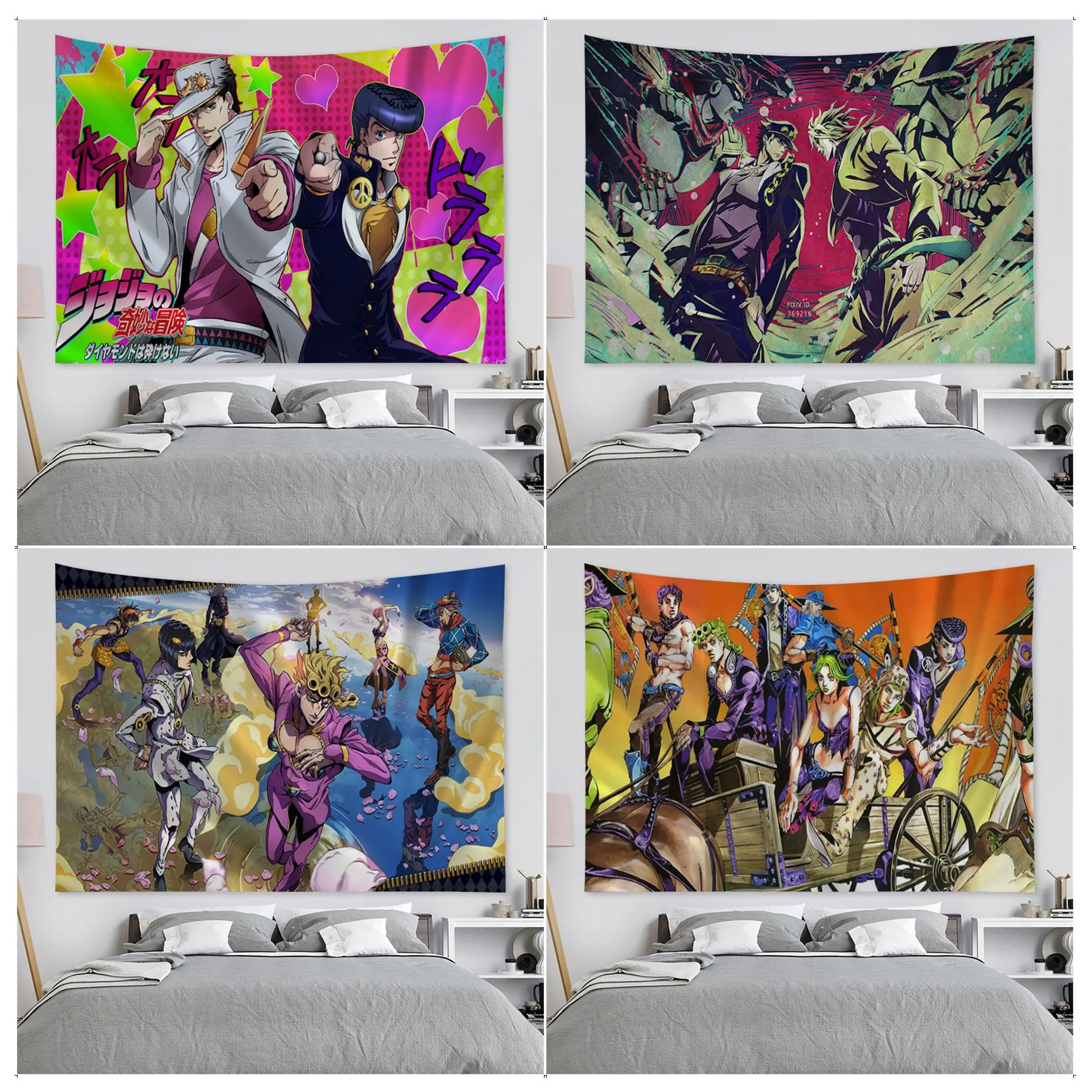 JoJo's Bizarre Adventure Tapestry Hanging Bohemian Tapestry Indian Buddha Wall Decoration Witchcraft Bohemian Wall Hanging
JoJo's Bizarre Adventure Tapestry Hanging Bohemian Tapestry Indian Buddha Wall Decoration Witchcraft Bohemian Wall Hanging