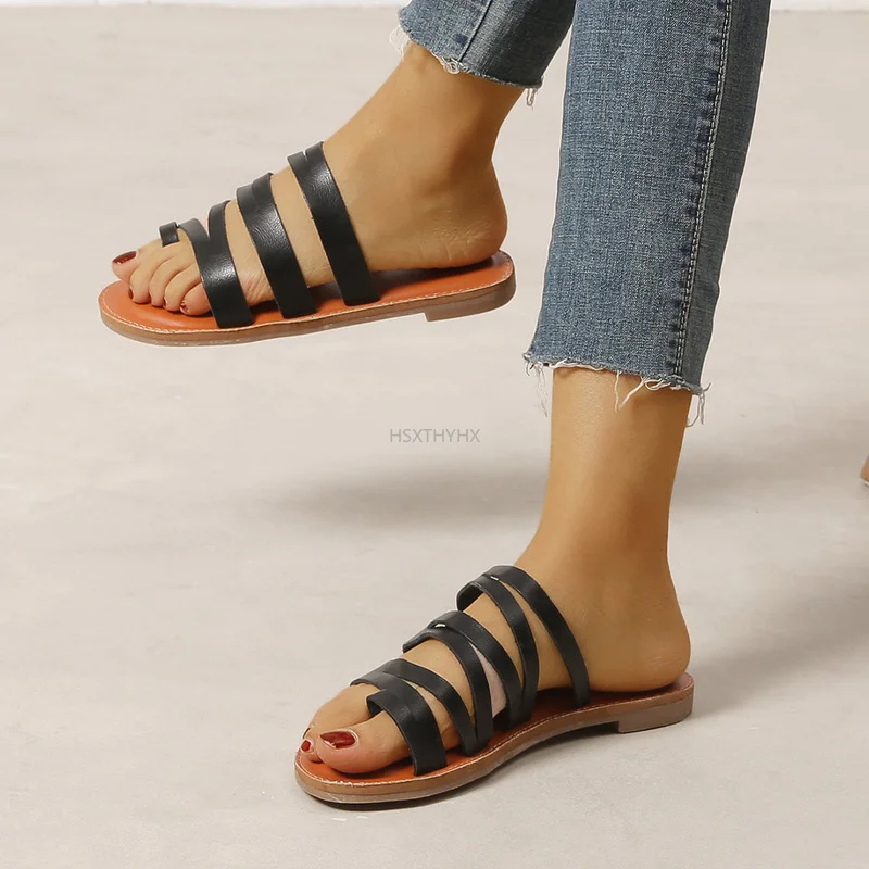Comfort Leather Roman Sandals Retro Women's Gladiator Casual Shoe Soft Flat with Beach Slides Outside Travel Summer Shoe Slipper
Comfort Leather Roman Sandals Retro Women's Gladiator Casual Shoe Soft Flat with Beach Slides Outside Travel Summer Shoe Slipper