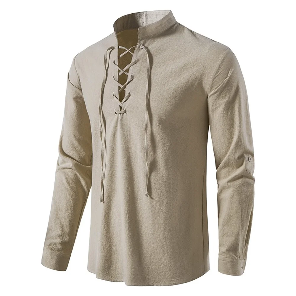 2023 New Men's Casual Blouse Cotton Linen Shirt Tops Long Sleeve Tee Shirt Spring Autumn Slanted Placket Vintage Yoga Shirts
2023 New Men's Casual Blouse Cotton Linen Shirt Tops Long Sleeve Tee Shirt Spring Autumn Slanted Placket Vintage Yoga Shirts