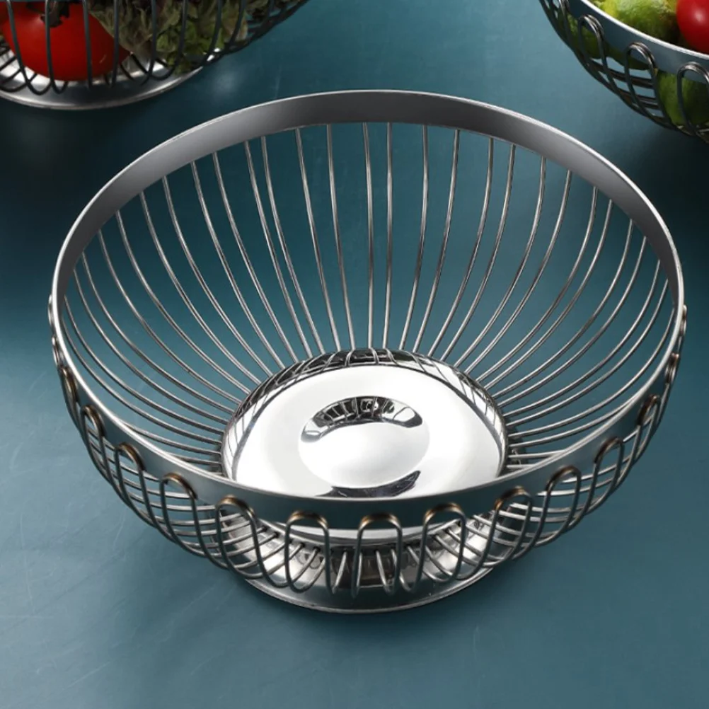 Stainless Steel Fruit Basket Outdoor Countertop Storage Kitchen Egg Food Make Tea
Stainless Steel Fruit Basket Outdoor Countertop Storage Kitchen Egg Food Make Tea