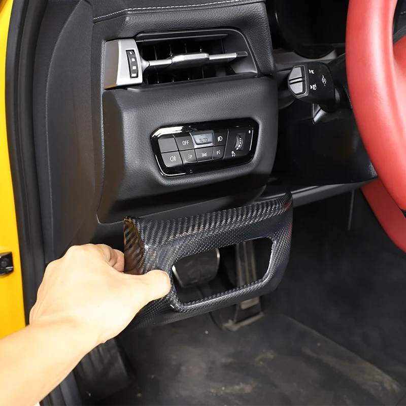 For Toyota Supra MK5 A90 2019-2022 Car Headlight Switch Decorative Frame Sticker real carbon fiber style interior Accessories
For Toyota Supra MK5 A90 2019-2022 Car Headlight Switch Decorative Frame Sticker real carbon fiber style interior Accessories