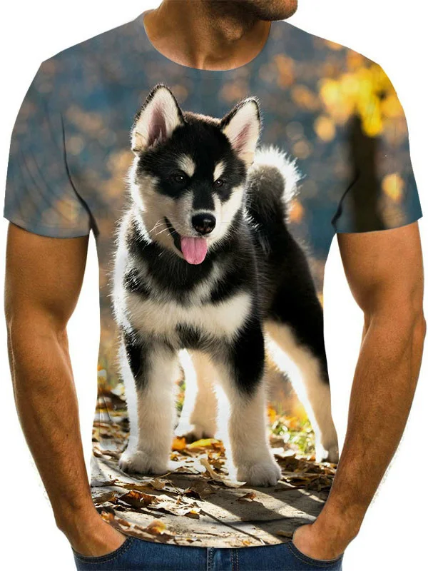 New new dog T-shirt men's summer streetwear 3D O-neck T-shirt and plus size sleeve styles
New new dog T-shirt men's summer streetwear 3D O-neck T-shirt and plus size sleeve styles
