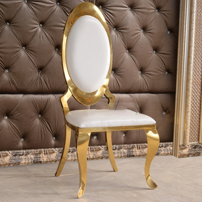 Роскошный обеденный стул в скандинавском стиле, золотистый обеденный стул из нержавеющей стали, простые современные модные стулья для гейм... 
Роскошный обеденный стул в скандинавском стиле, золотистый обеденный стул из нержавеющей стали, простые современные модные стулья для гейм...