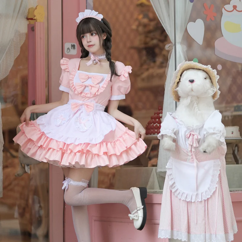 Japanese Anime Maid Cosplay Costume Plus Size Pink Dress Women Halloween Party Stage Outfits Lolita Girl Beauty Bow Maids Outfit
Japanese Anime Maid Cosplay Costume Plus Size Pink Dress Women Halloween Party Stage Outfits Lolita Girl Beauty Bow Maids Outfit