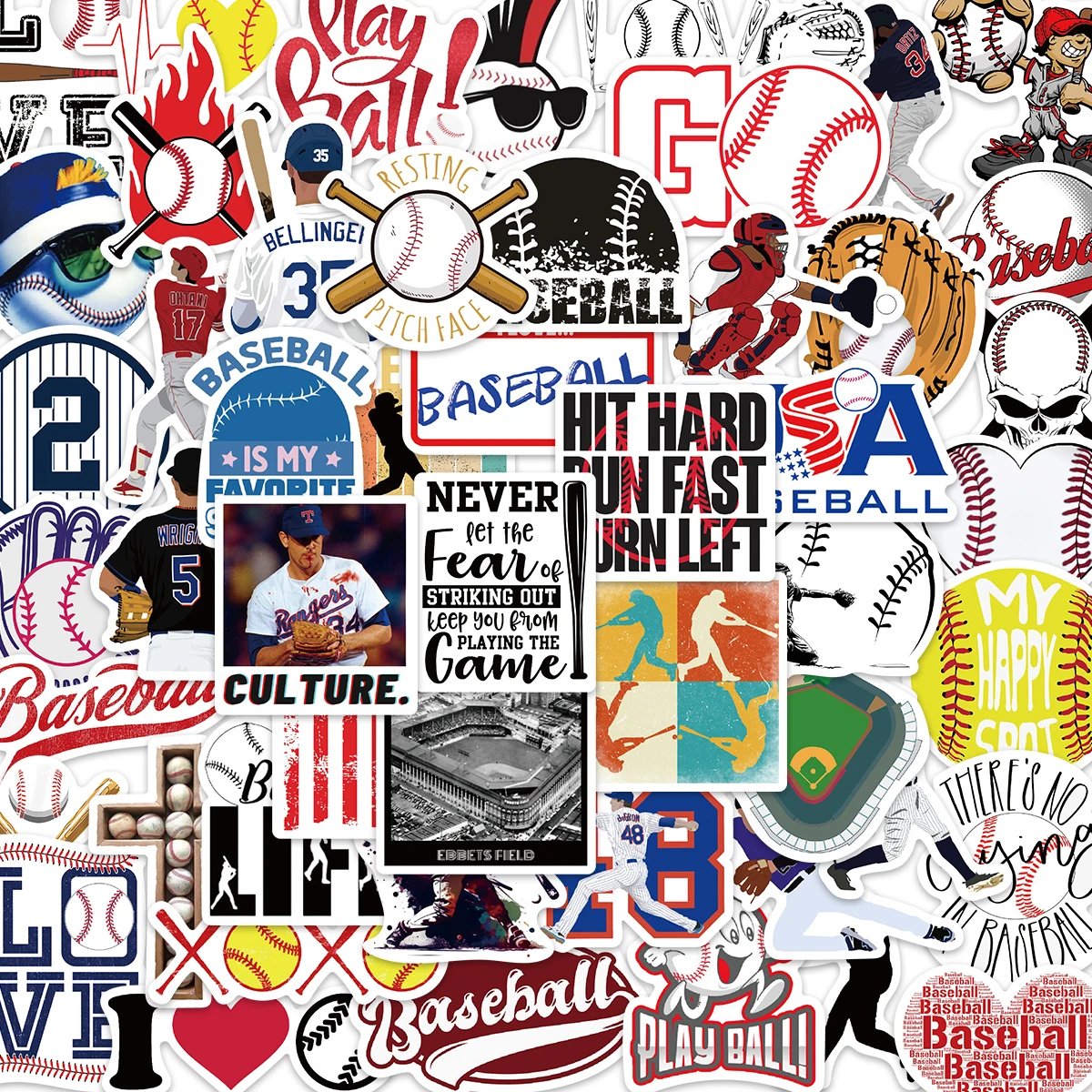 10/52PCS Baseball Game Sports Stickers Vintage For DIY Kids Notebook Car Luggage Motorcycle Laptop Refrigerator Decal Toys
10/52PCS Baseball Game Sports Stickers Vintage For DIY Kids Notebook Car Luggage Motorcycle Laptop Refrigerator Decal Toys
