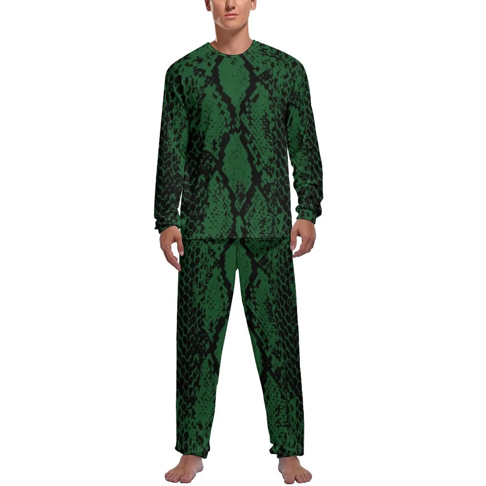 Green Snakeskin Pajamas Long Sleeve Animal Skin Print 2 Pieces Night Pajama Sets Daily Man Custom Cute Nightwear
Green Snakeskin Pajamas Long Sleeve Animal Skin Print 2 Pieces Night Pajama Sets Daily Man Custom Cute Nightwear