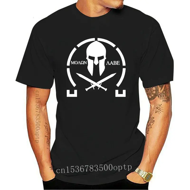 Camiseta con estampado divertido para hombre y mujer, camiseta Molon Labe, camiseta fresca 2021
Camiseta con estampado divertido para hombre y mujer, camiseta Molon Labe, camiseta fresca 2021
