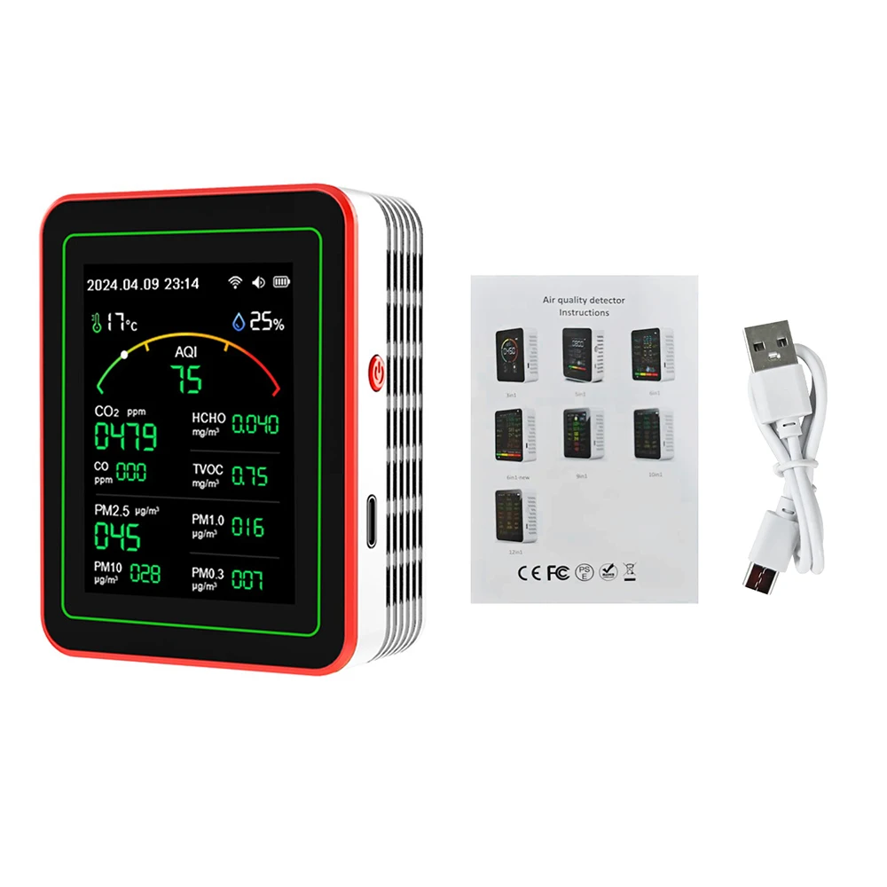 Gaqqee Smart Life 15 в 1 Монитор качества воздуха
Gaqqee Smart Life 15 в 1 Монитор качества воздуха