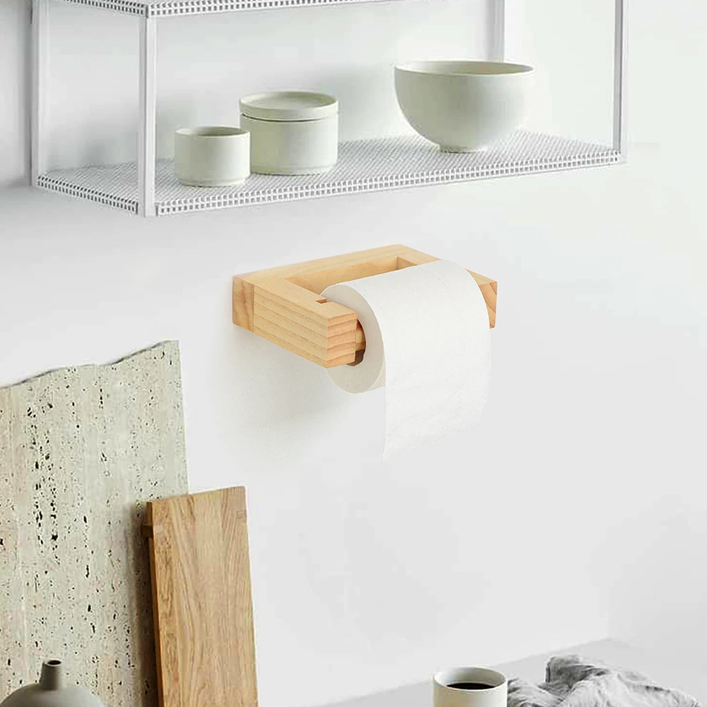 Punch-free Wooden Square Kitchen Toilet Roll Holder Bathroom Tissue Holder Suitable for Indoor and Outdoor Roll Holder
Punch-free Wooden Square Kitchen Toilet Roll Holder Bathroom Tissue Holder Suitable for Indoor and Outdoor Roll Holder