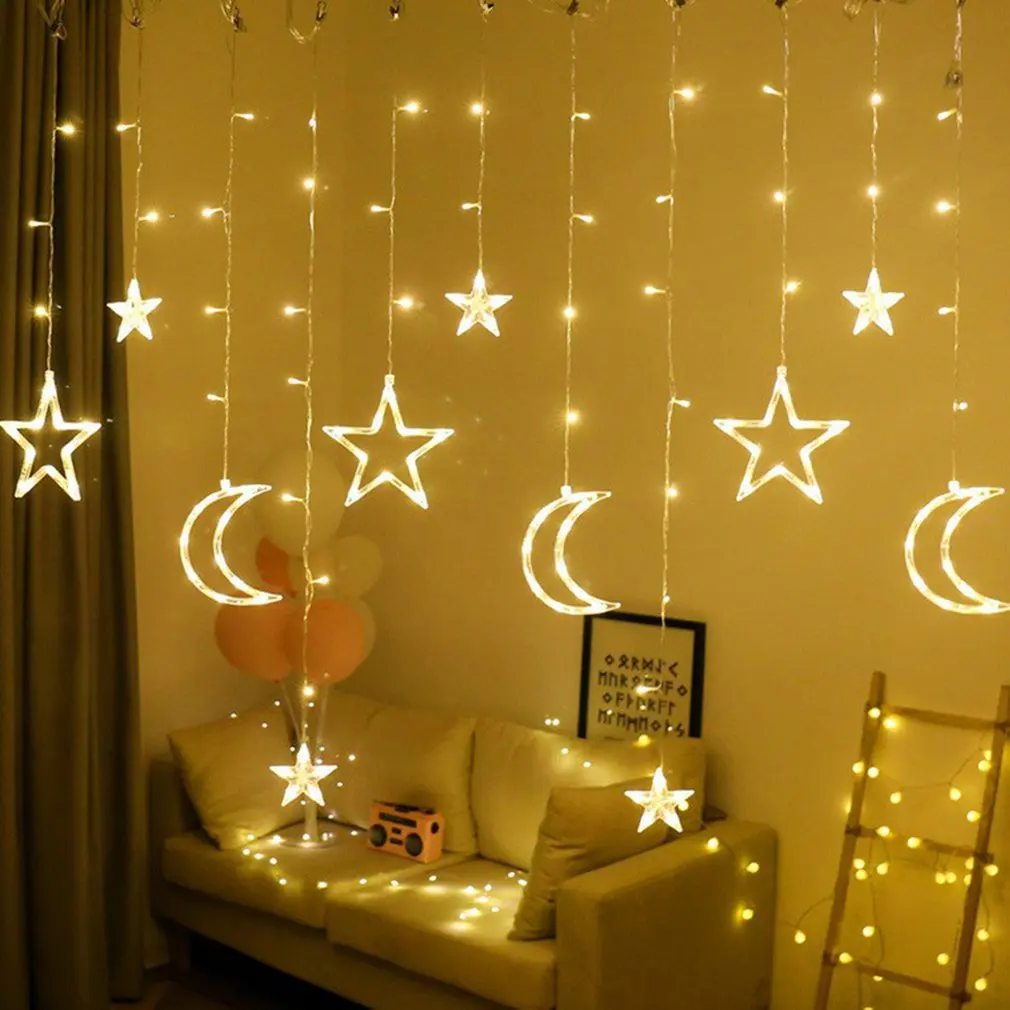 Star String Lights LED Garland Fairy Curtain Light 2.5M Outdoor Indoor Bedroom Home Party Wedding Ramadan Decor New Year 2022
Star String Lights LED Garland Fairy Curtain Light 2.5M Outdoor Indoor Bedroom Home Party Wedding Ramadan Decor New Year 2022