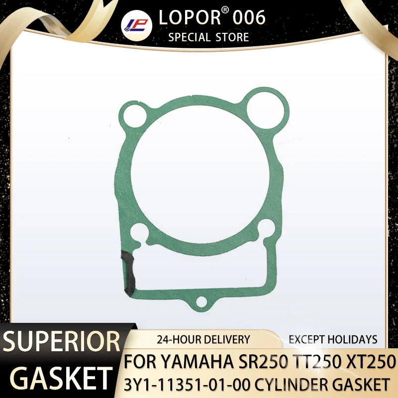 

LOPOR 2 Motorcycle Engine Cylinder Base Gasket For YAMAHA SR250 80-82 TT250 80-82 XT250 80-83 TT XT SR 250 3NU-11351-01-00