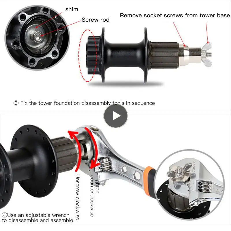 Bicycle Flower Drum Tower Base Removal Tool Sleeve For Mountain Road Bike Wrench Slot Installation Sleeve Freehub Removal Tool
Bicycle Flower Drum Tower Base Removal Tool Sleeve For Mountain Road Bike Wrench Slot Installation Sleeve Freehub Removal Tool