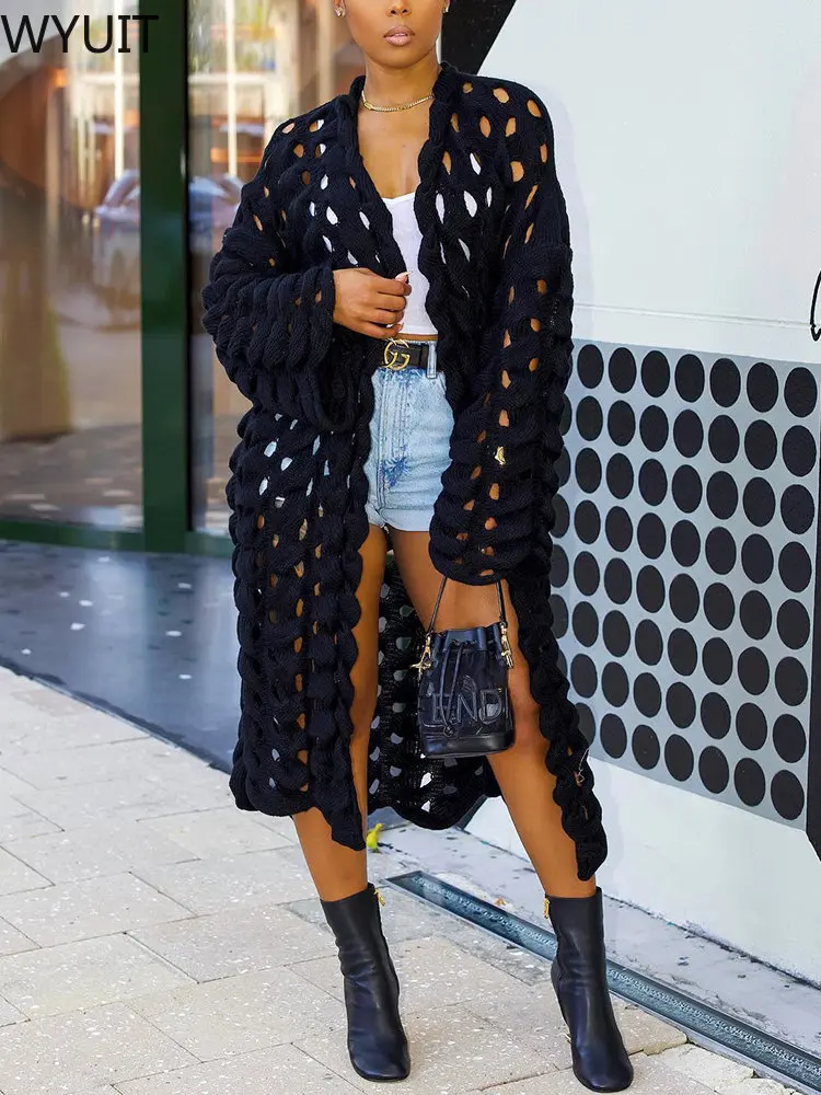 Women Long Sleeve Hollow Out Knitted Cardigans Sweater cardigans blusão de lã feminino tricô كارديجان cardigan
Women Long Sleeve Hollow Out Knitted Cardigans Sweater cardigans blusão de lã feminino tricô كارديجان cardigan