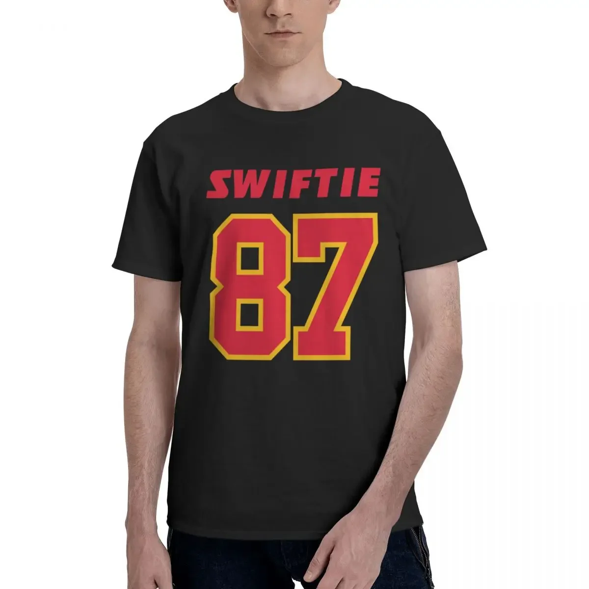 Футболка Swiftie Travis Kelce 87 летняя футболка с круглым вырезом для мужчин и женщин