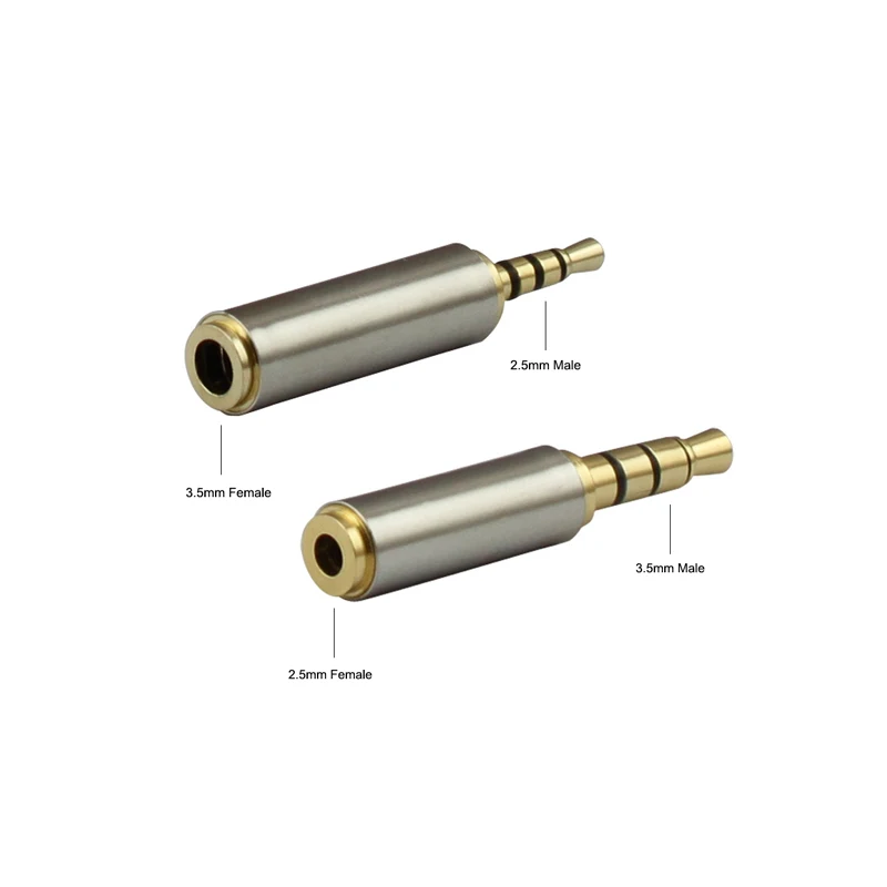 3.5mm to 2.5mm / 2.5 mm to 3.5 mm Adapter Converter Stereo Audio Headphone Jack High Quality Wholesale
3.5mm to 2.5mm / 2.5 mm to 3.5 mm Adapter Converter Stereo Audio Headphone Jack High Quality Wholesale