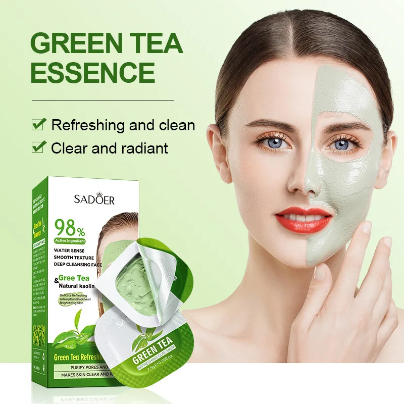 Green Tea Face Mask Ginger Mud Mask Hydrating Moisturizing Acne Treatment Oil Control Whitening Cream Pores Deep Clean Skin Care
Green Tea Face Mask Ginger Mud Mask Hydrating Moisturizing Acne Treatment Oil Control Whitening Cream Pores Deep Clean Skin Care